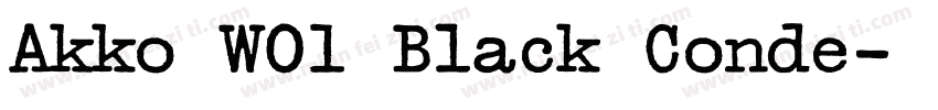 Akko W01 Black Conde字体转换